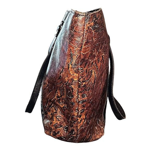 Patricia Nash Benvenuto Leather Tote w/ Marene Floret Leather Twist Lock Wallet - Picture 2 of 12